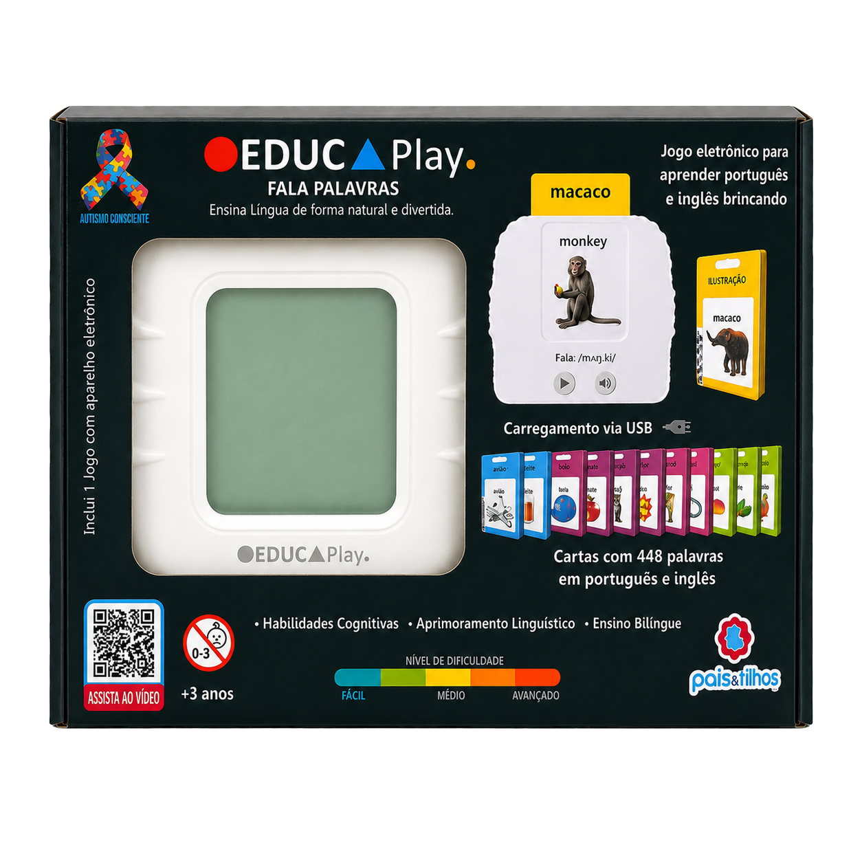 Fala Palavras EducaPlay — jogo eletrônico bilíngue