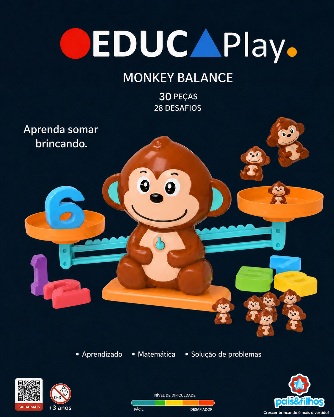 Monkey Balance EducaPlay — matemática e equilíbrio
