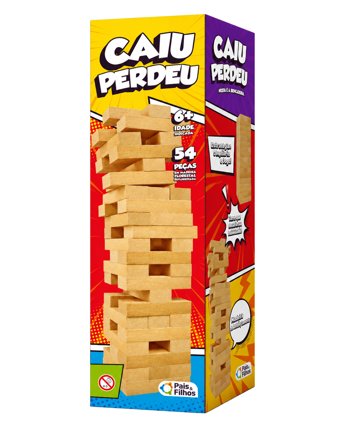 Jenga Clássico de Madeira